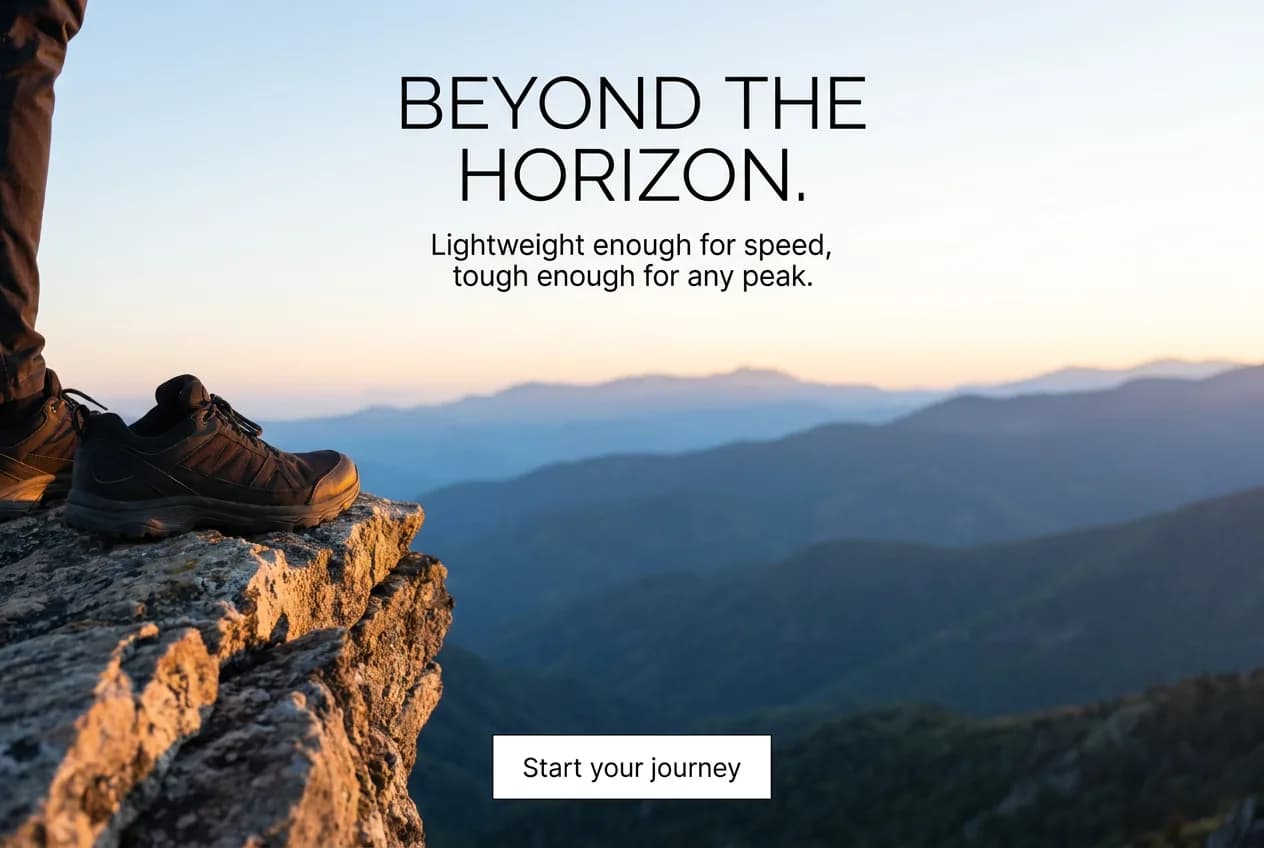 'Beyond the horizon' landscape web banner