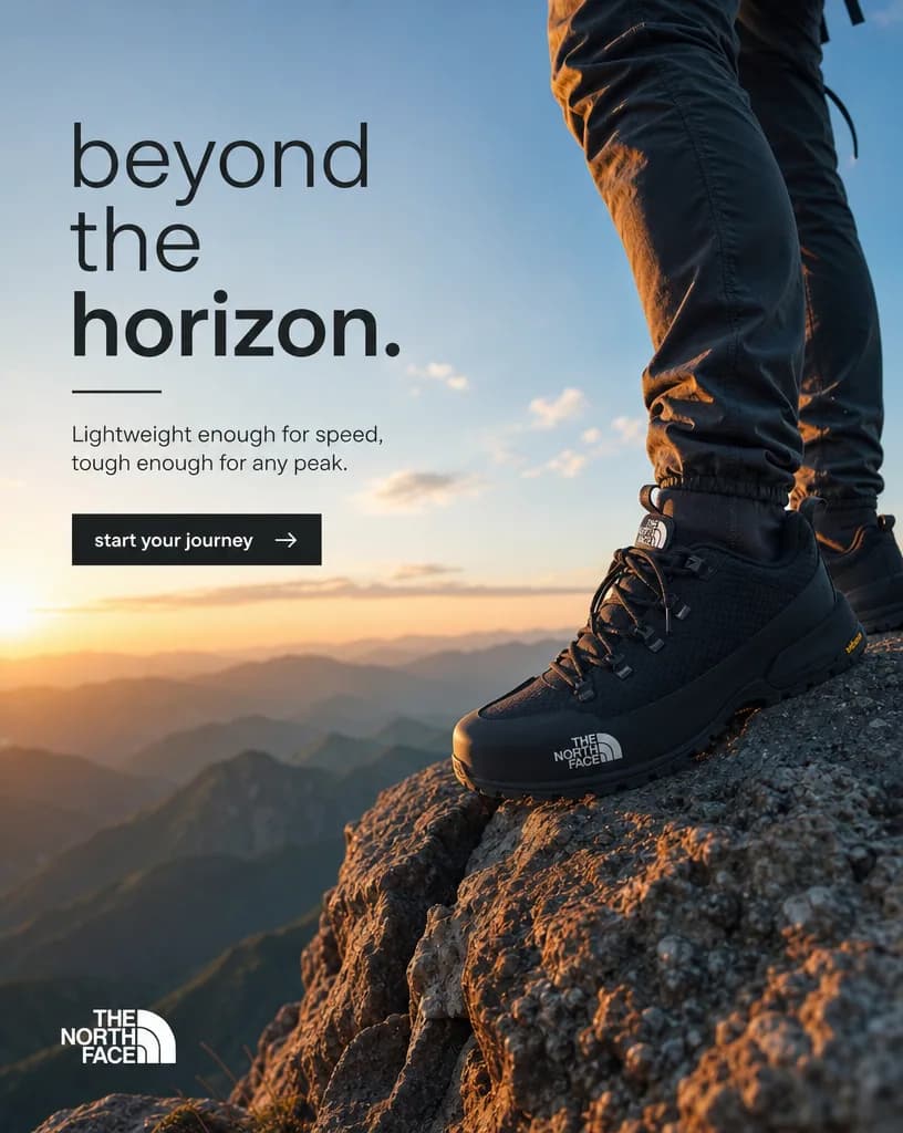 'Beyond the horizon' social ad for The North Face